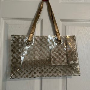 Guess Gold / Clear Bag